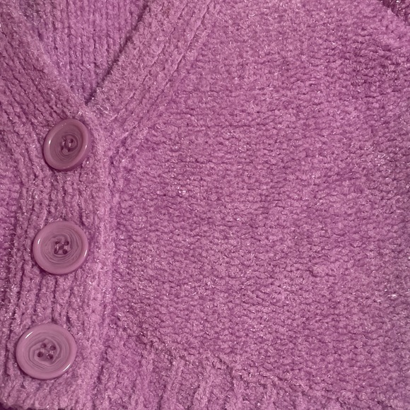Urban Outfitters Lavender Button V-Neck Cardigan - Picture 3 of 3